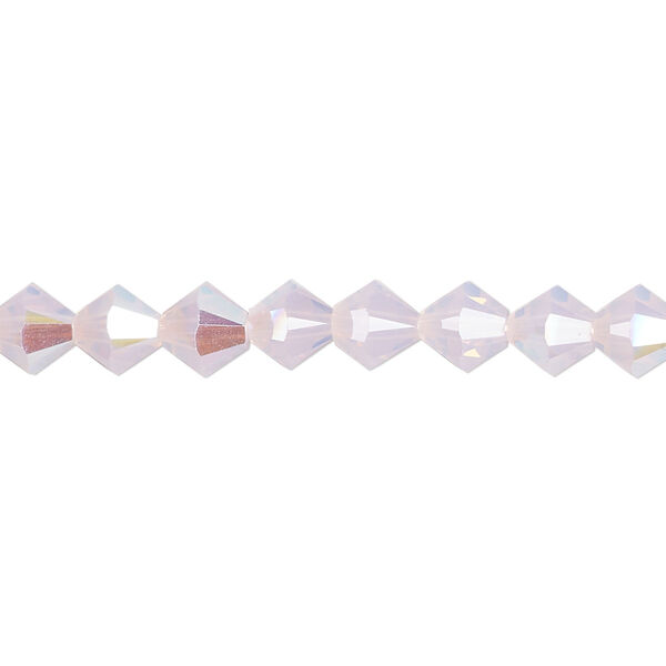Bead 24pk rose water opal shimmer, Crystal Passions® 6mm bicone 5328 image number 0
