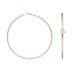 Hoop, 14Kt gold-filled, 25mm round. Sold per pkg of 5 pairs.