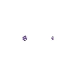 Amethyst 1pkg8, hand-cut faceted round gem natural 2.5mm