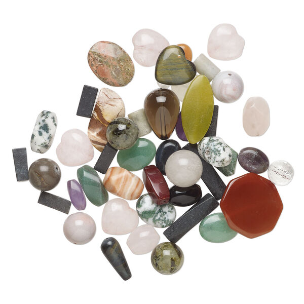 Multi-gemstone 1pkg1, mixed shape bead 6 oz mix 4-35mm image number 3