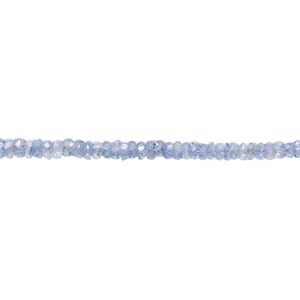 Tanzanite 1pkg1, hand-cut faceted rondelle bead 5.5 inch 2x1mm-3x2mm