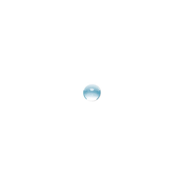 Cabochon, sky blue topaz (irradiated), 4mm round, A- grade, Mohs hardness 8. Sold per pkg of 2. image number 0