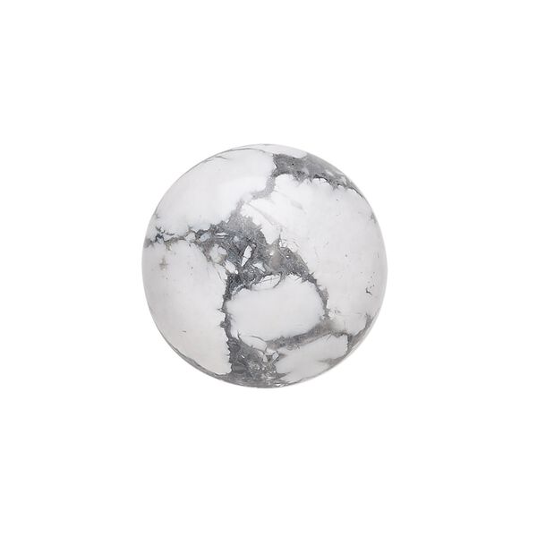 Howlite 1pkg2, calibrated round cab natural 20mm image number 0