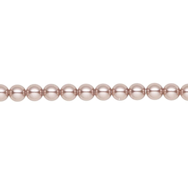 Pearl 1pkg100 vintage rose, Crystal Passions&reg; 4mm round 5810 image number 0