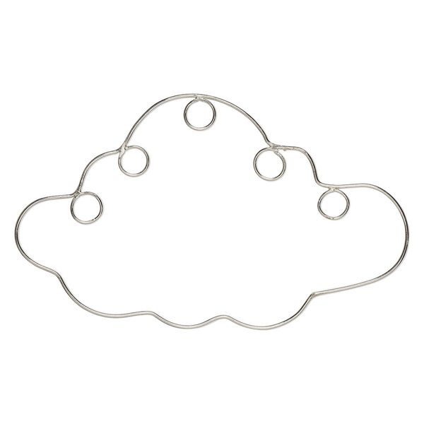 Wire frame, steel, 7-1/2 x 4-1/2 inch cloud. Sold individually. image number 0