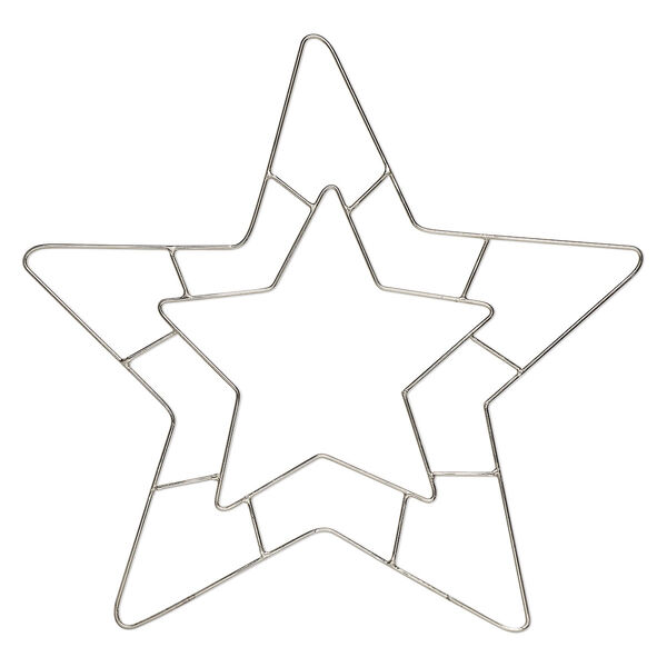 Wire frame, steel, 10-inch star. Sold individually. image number 0