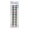 Organizer, Tiny Containers™, Bead Storage Solutions™, plastic, clear and opaque off-white, 2 x 1-1/8 x 3/4 inches. Sold per 13-piece set. image number 2