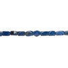 Bead, blueberry "quartz" glass (manmade) 1pkg1, 15x9mm-23x14mm 4-sided rectangle, 15 inches. image number 1