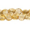 Citrine 1pkg1, hand-cut top-drilled faceted puffed teardrop bead, 8 inch 10x9mm-11x11mm image number 1