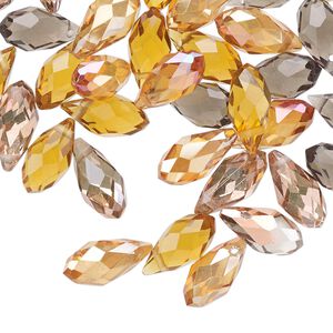 Briolette mix 40pk fall, Celestial Crystal® 12x6mm drop