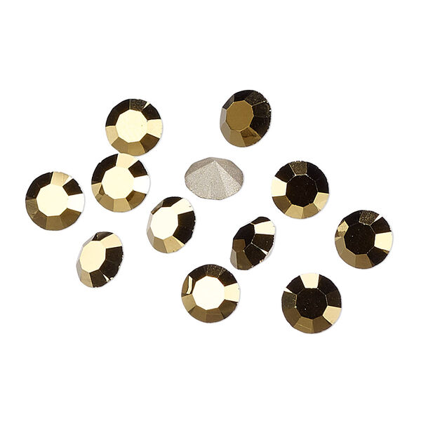 Chaton 12pk crystal Monte Carlo foil back, Preciosa MAXIMA Czech crystal rhinestone 6.14-6.32mm 15-cut faceted round SS29 image number 0