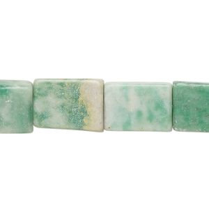 Ching hai "jade" 1pkg1, flat rectangle bead natural 15 inch 13x10mm-14x11mm