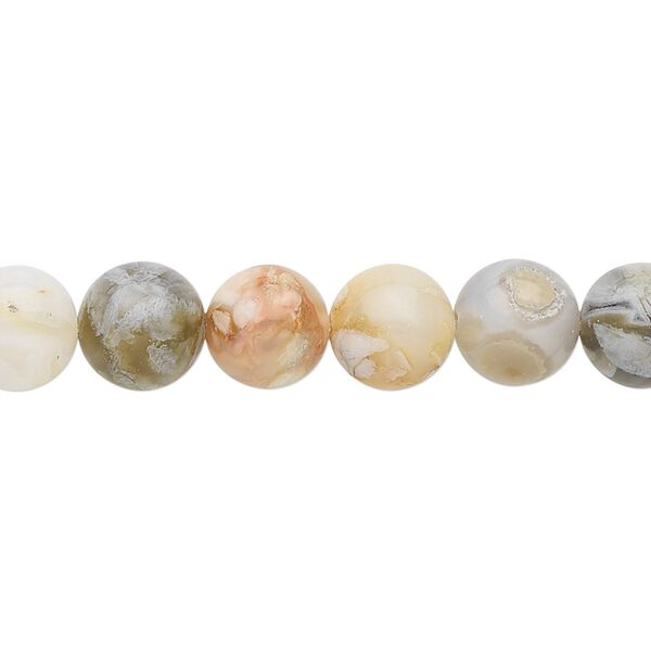 Bamboo agate 1pkg1, round bead natural 15.5-16 inch 8mm image number 0