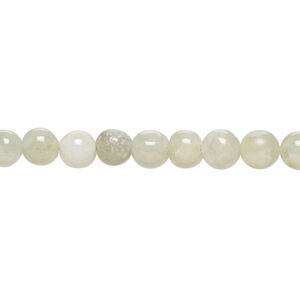 Aquamarine 1pkg1, hand-cut round bead, 12 inch 5-6mm