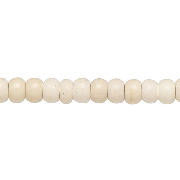 Magnesite 1pkg1, rondelle bead C grade, 15 inch 6x3mm-6x4mm image number 0