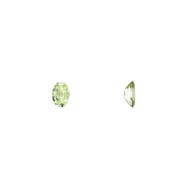 Peridot 1pkg4, hand-cut faceted oval gem natural A grade, 6x4mm image number 0