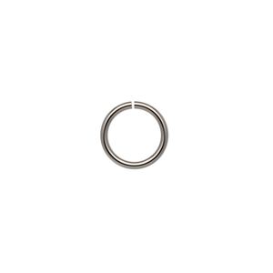 Jump ring, stainless steel, 11mm round, 8.6mm inside diameter, 17 gauge. Sold per pkg of 50.