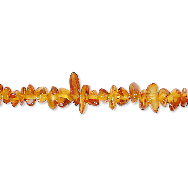 Bead, Baltic amber (heated), mini to small chip, Mohs hardness 2 to 2-1/2. Sold per 15-1/2 to 16-inch strand. image number 0