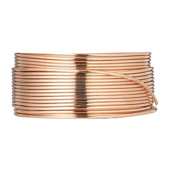 Wire, copper, half-hard, round, 20 gauge. Sold per 10-yard coil. image number 0