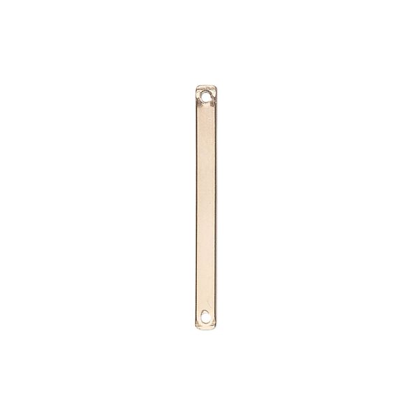 Link, 14Kt gold-filled, 25x2mm smooth bar. Sold per pkg of 6. image number 0