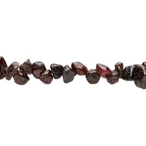 Garnet 1pkg1, chip bead natural 15 inch small