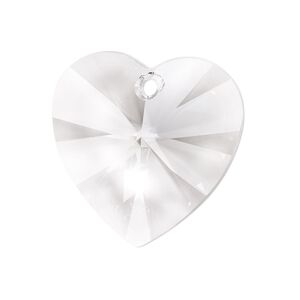 Drop 1pk crystal, Crystal Passions® 28mm pendant heart 6228