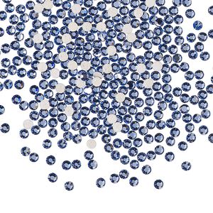 Flat back 144pk blue violet foil back, Preciosa MAXIMA Czech crystal hotfix rhinestone 1.9-2.1mm chaton rose round SS6