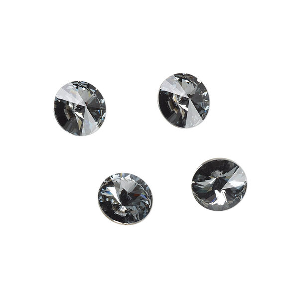 Chaton 48pk crystal silver night foil back, Crystal Passions® 8.16-8.41mm rivoli SS39 1122 image number 0