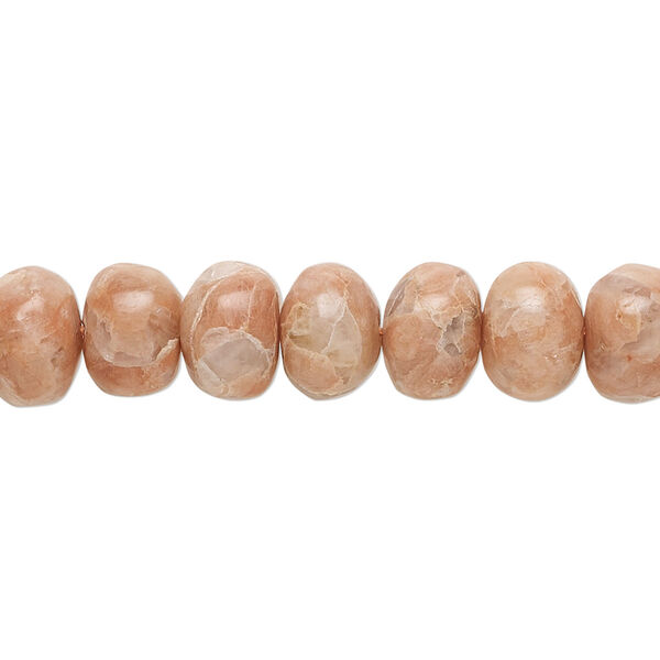 Bead, rose jasper (natural), 9x5mm-9x6mm hand-cut rondelle, B- grade, Mohs hardness 6-1/2 to 7. Sold per 14-inch strand, approximately 50 beads. image number 0
