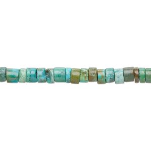 Turquoise 1pkg1, heishi bead 15 inch 4x1mm-5x5mm