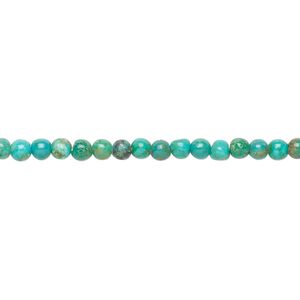 Turquoise 1pkg1, round bead 15.5-16 inch 2.5-3mm