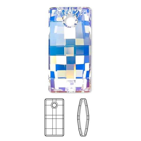 Focal 10pk crystal AB, Swarovski® 30x15mm pendant urban 6696 image number 0