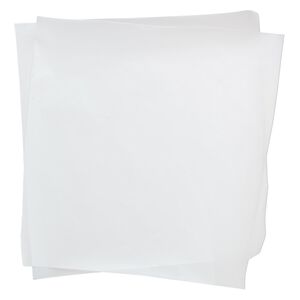 Non-stick sheet, Teflon®, white, 6-inch square. Sold per pkg of 2.