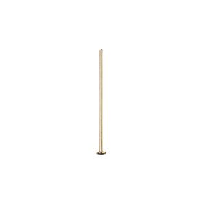 Head pin, gold-plated brass, 3/4 inch, 21 gauge. Sold per pkg of 100.