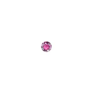 Pink tourmaline 1pkg1, hand-cut faceted round gem natural 5mm