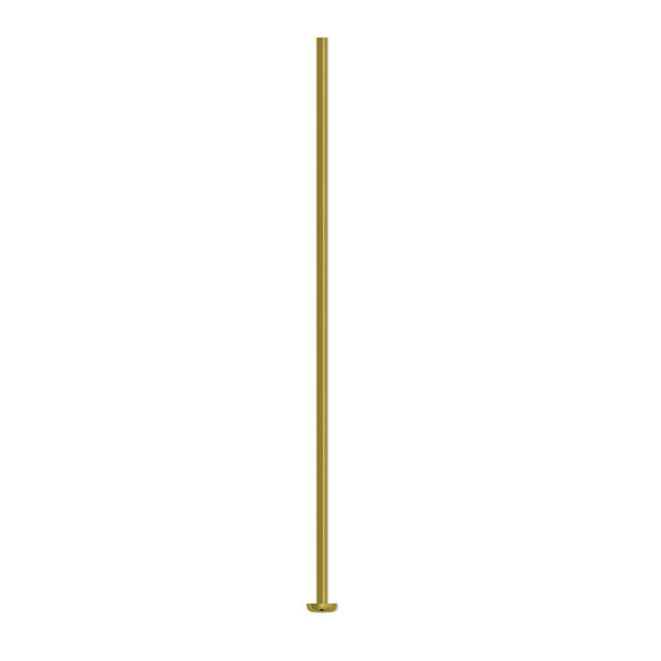 Head pin, niobium, yellow, 1-1/2 inches, 21 gauge. Sold per pkg of 10. image number 0