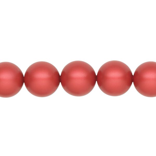 Pearl 25pk rouge, Crystal Passions® 10mm round 5810 image number 0