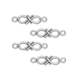 Link, JBB Findings, sterling silver, 13x6mm oval twist. Sold per pkg of 4.