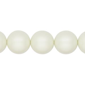 Pearl 10pk pastel green, Crystal Passions® 12mm round 5810