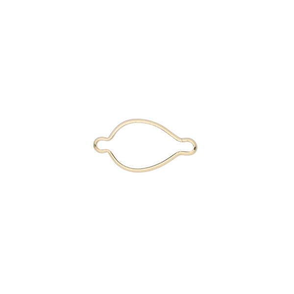 Link, Wrap-Tite®, 14Kt gold, 10x7mm pear setting. Sold individually. image number 0