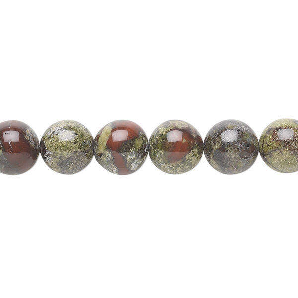 Dragon blood jasper 1pkg1, round bead natural B grade, 15.5-16 inch 8mm image number 0