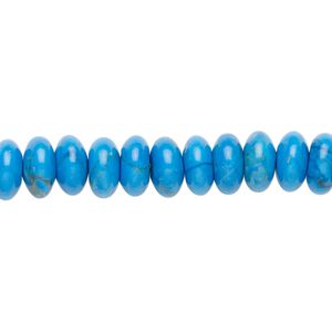 Howlite 1pkg1, rondelle bead 15.5-16 inch 8x4mm