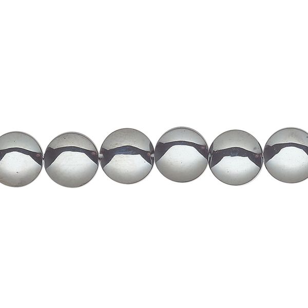 Hemalyke™ 1pkg1, flat round bead 15.5-16 inch 8mm image number 0