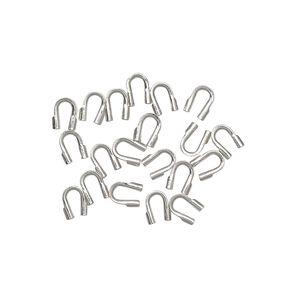 Wire protector, Accu-Guard™, sterling silver, 5mm tube with 0.5mm inside diameter. Sold per pkg of 100.