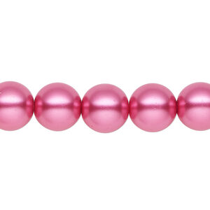 Pearl 1pk pink, Celestial Crystal® 10mm round 15.5-16 inch