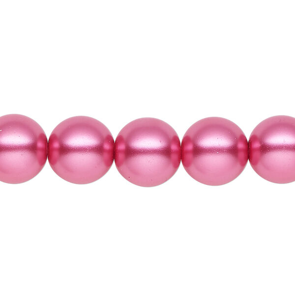 Pearl 1pk pink, Celestial Crystal® 10mm round 15.5-16 inch image number 0