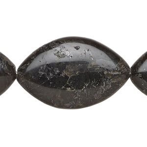 Blue labradorite 1pkg1, puffed marquise bead natural, 15 inch 34x21mm-34x22mm dark