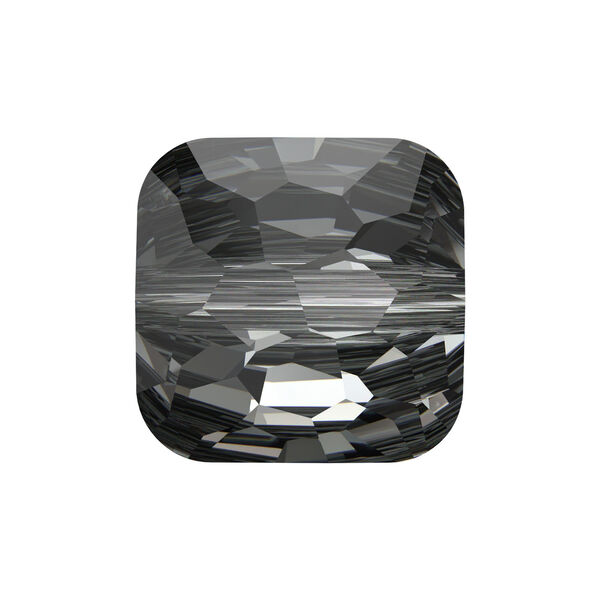 Bead 1pkg144 crystal silver night, Swarovski®, 8mm puffed square 5035 image number 0