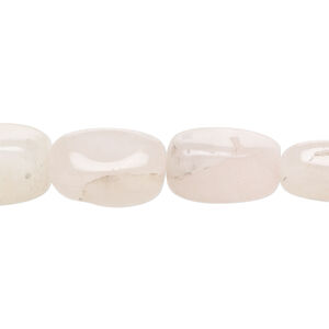 Rose quartz 1pkg1, nugget bead natural, 15 inch small to medium