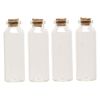 Component, glass and cork, clear, 79x27mm bottle with stopper. Sold per pkg of 4. image number 1